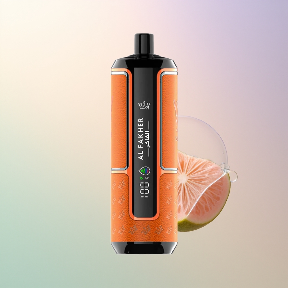 Al Fakher Crown Bar 15K Peach Ice Hypermax DTL 22ml 600mAh Type-C Disposable Vape Kit