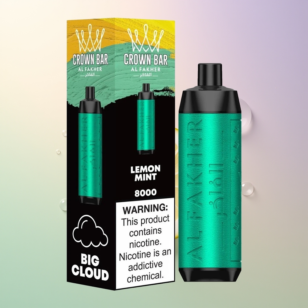 Al Fakher Crown Bar 8000 Lemon Mint Disposable Vape
