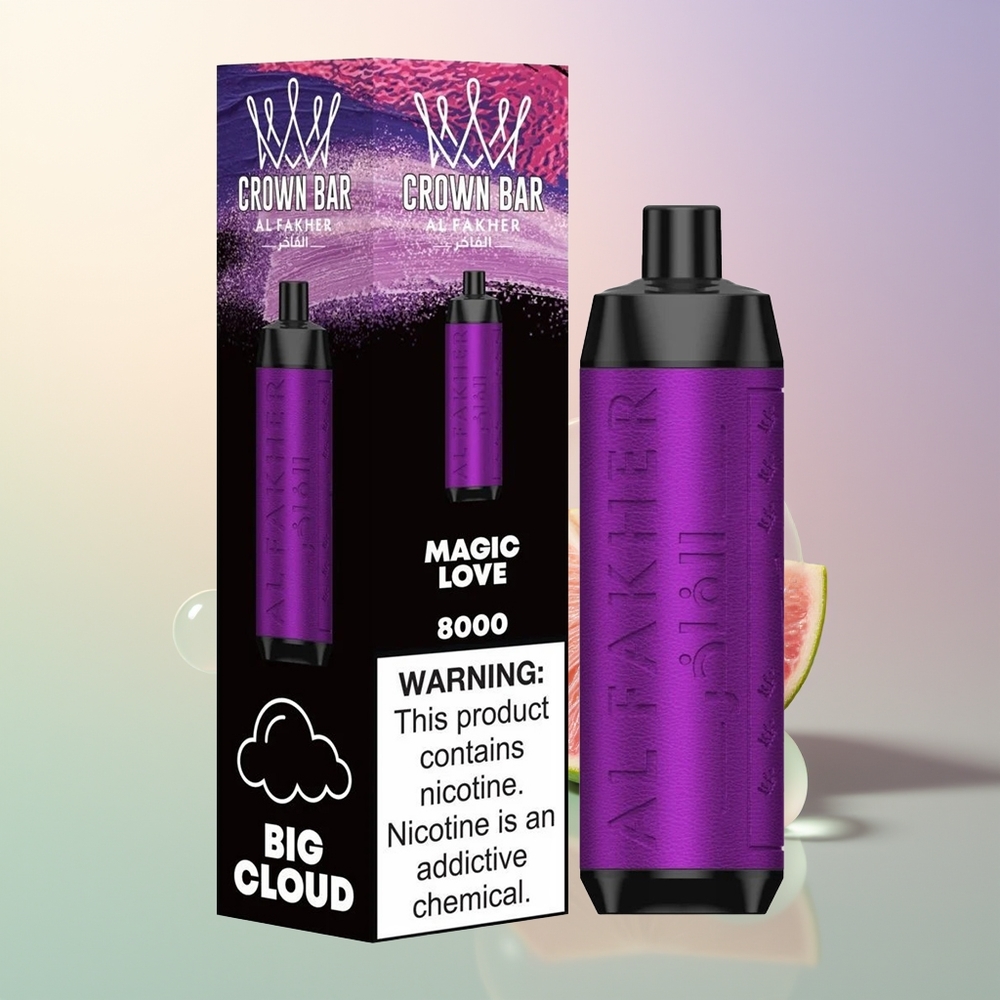 Al Fakher Crown Bar 8000 Magic Love Crystal Disposable Vape