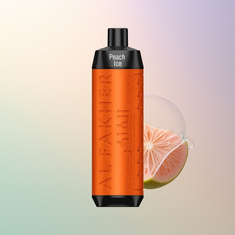 Al Fakher Crown Bar 8000 Peach Ice Crystal Disposable Vape
