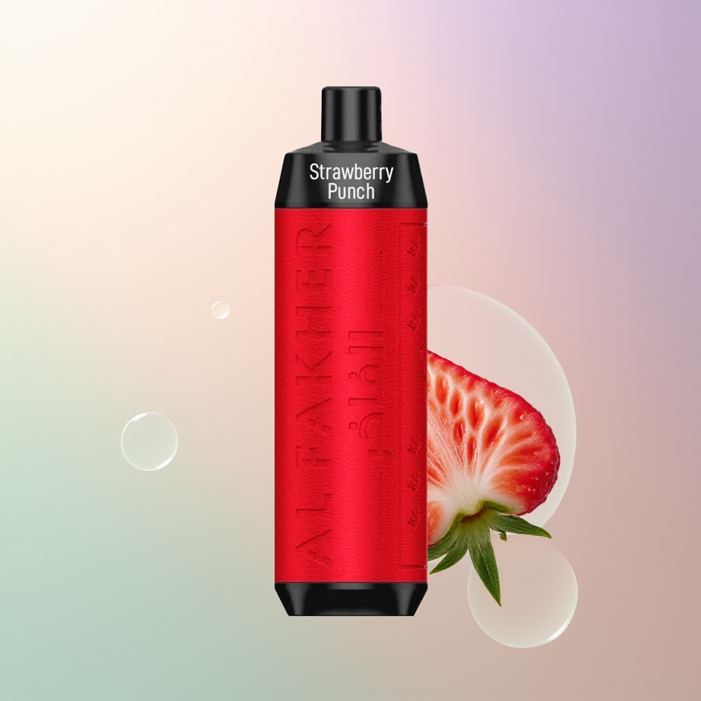 Al Fakher Crown Bar 8000 Strawberry Punch Crystal USB-C 600mAh 18ml 5mg 06ohm Disposable Vape