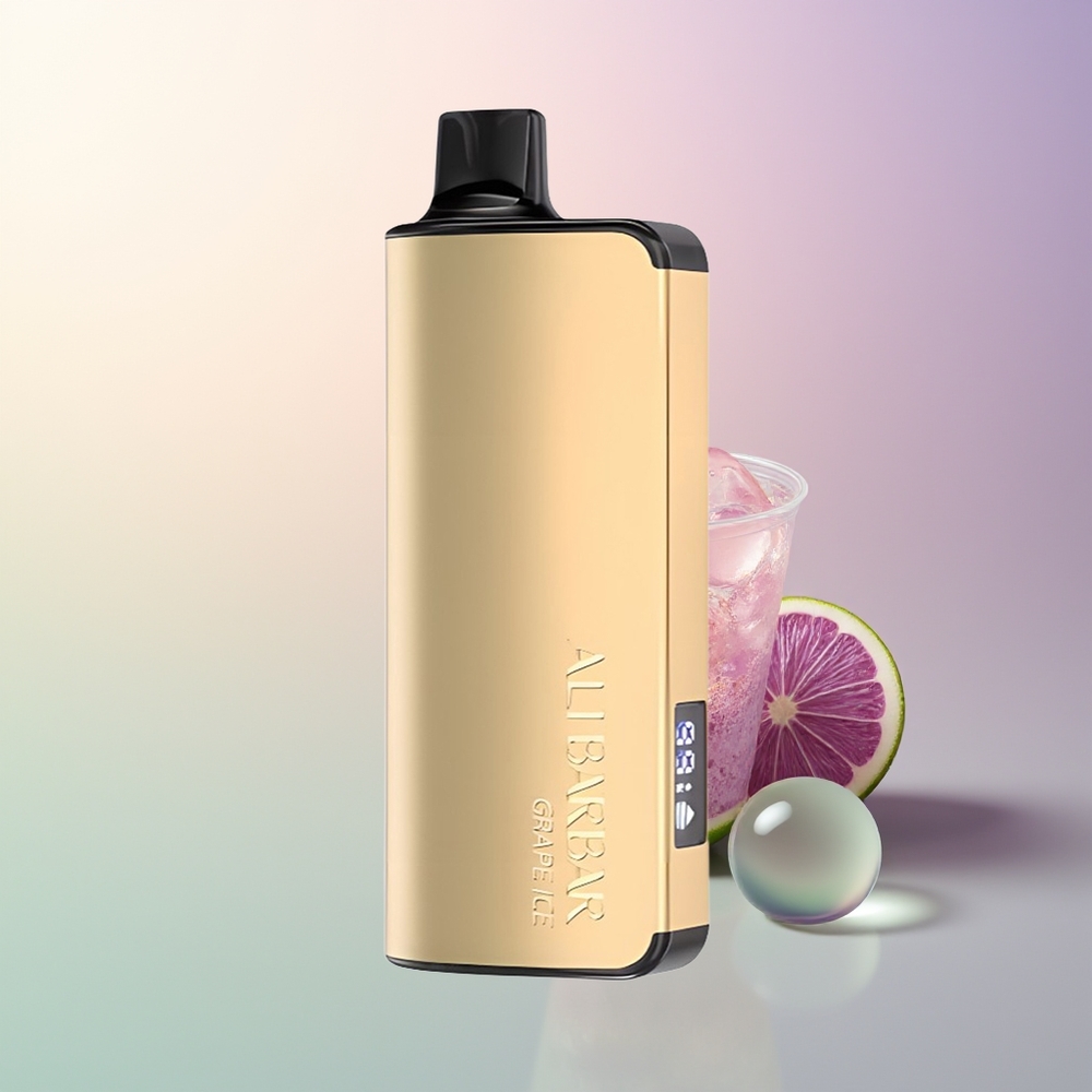 Alibarbar Ingot 9000 Puffs Grape Ice Disposable Vape 22mL 2350mAh LED