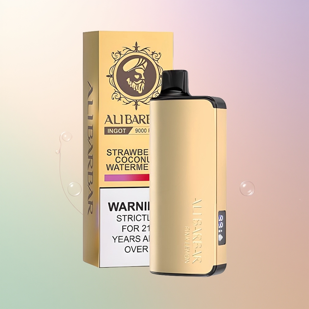 Alibarbar Ingot 9000 Puffs Pink Lemon 22ml 2350mah LED Display