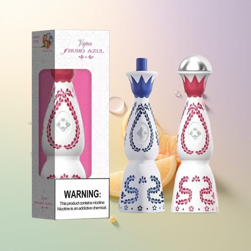 HUMO Azul 15000 Puffs Peach Mango Pineapple 20mL 5 Nicotine 500mAh USB-C Rechargeable