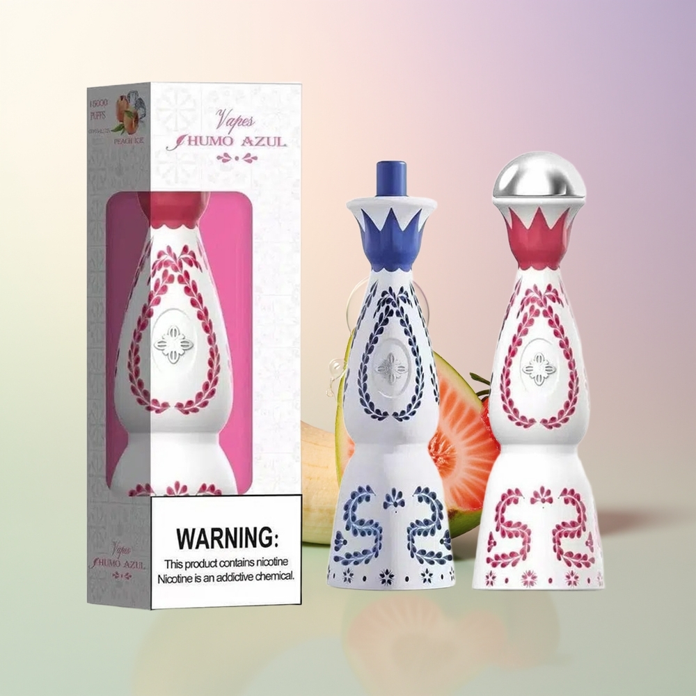 HUMO Azul 15000 Puffs Strawberry Banana 20mL 5 USB-C Rechargeable 10ohm Mesh
