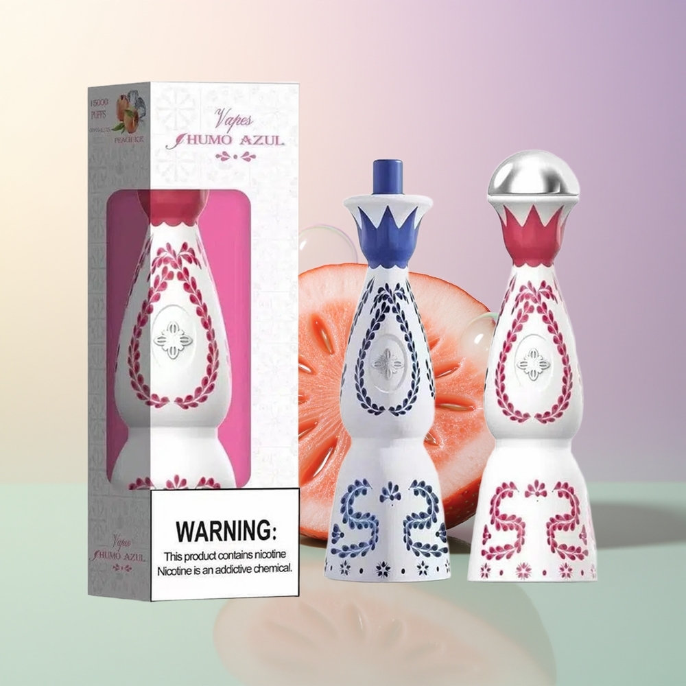 HUMO Azul 15000 Puffs Strawberry Bubble Gum 20mL 5 Nicotine 500mAh USB-C Rechargeable