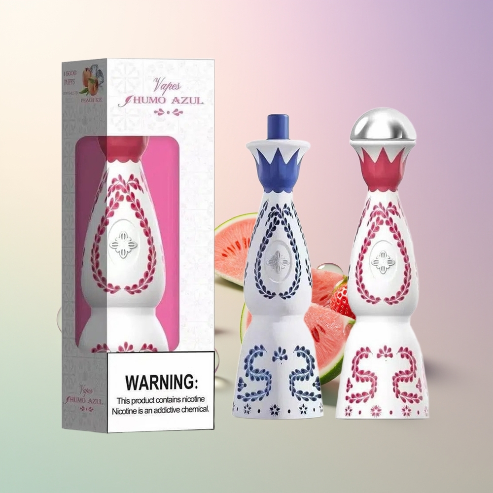 HUMO Azul 15000 Puffs Strawberry Watermelon Grape 20mL 5 Nicotine 500mAh USB-C Rechargeable