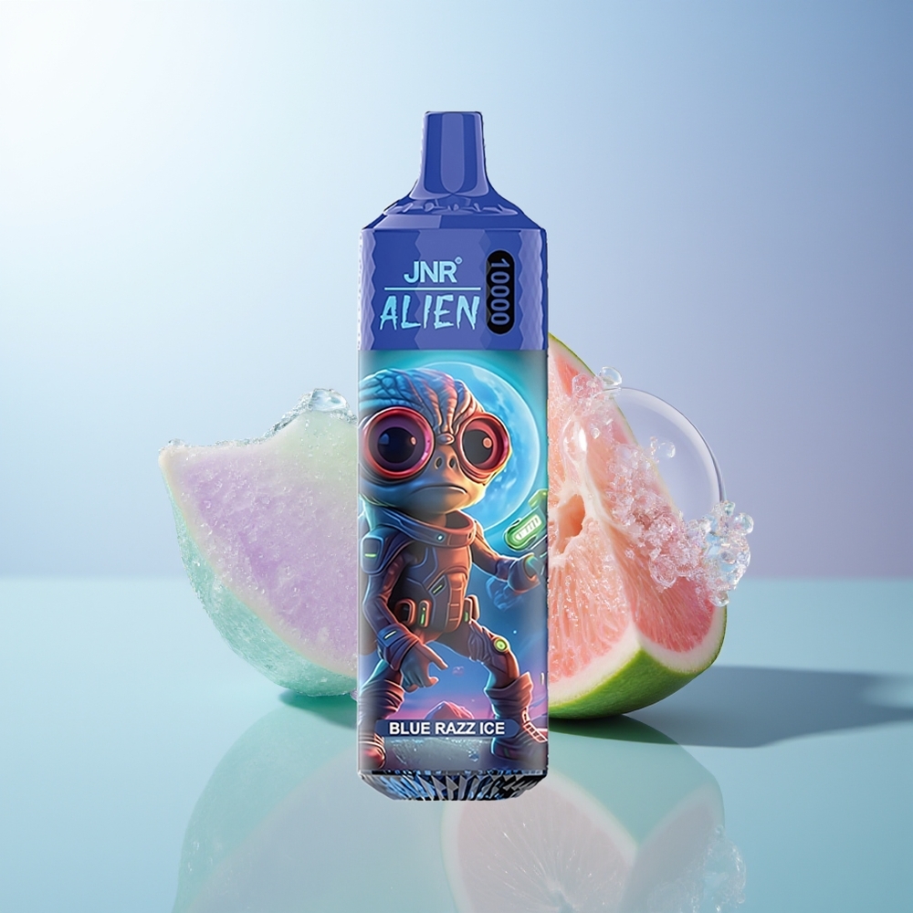 JNR Alien 10000 Blue Razz Ice RGB LED Type-C Sporty
