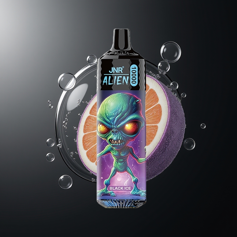 JNR Alien 10000 Puffs Black Ice RGB LED Type-C Quick Charge
