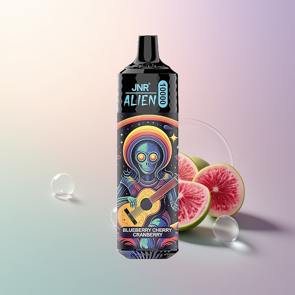 JNR Alien 10000 Puffs Blueberry Cherry Cranberry RGB LED Type-C Mesh Coil