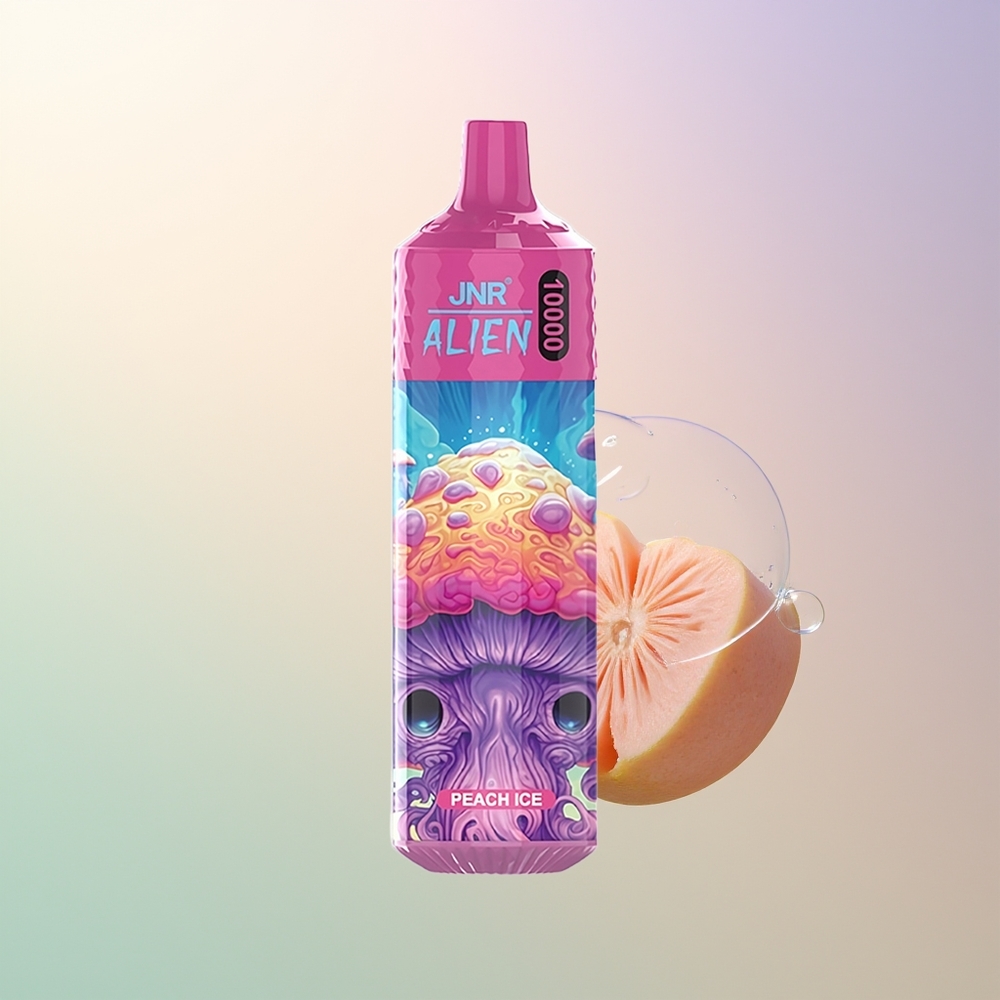 JNR Alien 10000 Puffs Peach Ice LED RGB Type-C Quick Charge