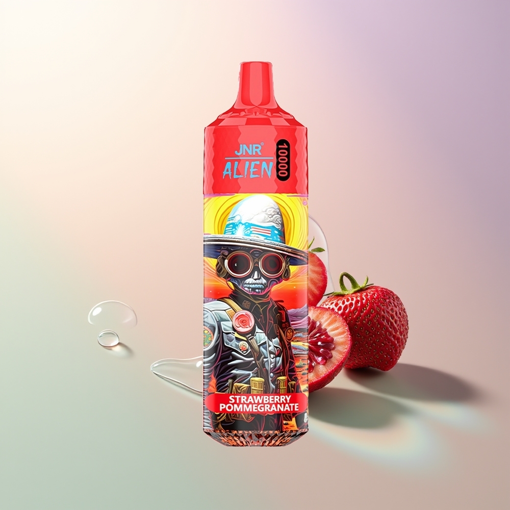 JNR Alien 10000 Puffs Strawberry Pomegranate RGB LED Type-C Quick Charge