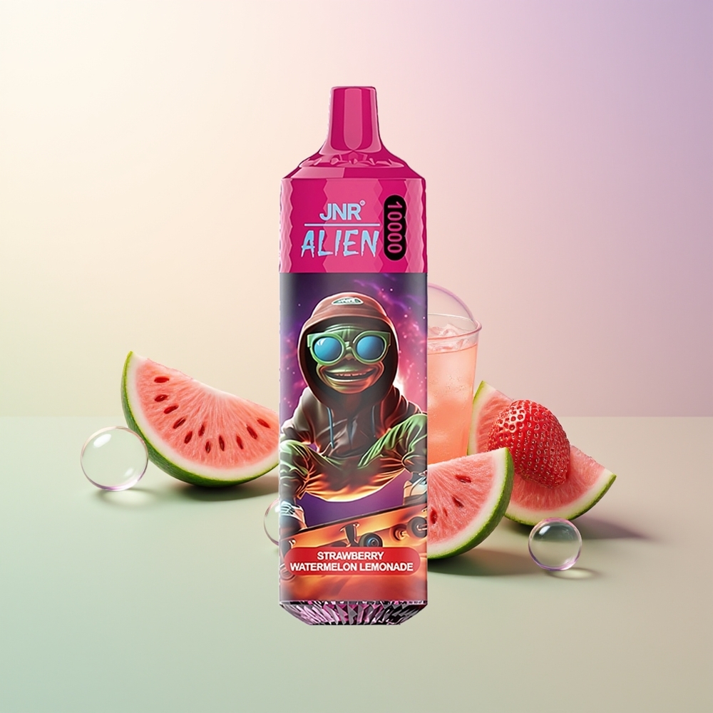 JNR Alien 10000 Puffs Strawberry Watermelon Lemonade RGB LED Type-C Quick Charge