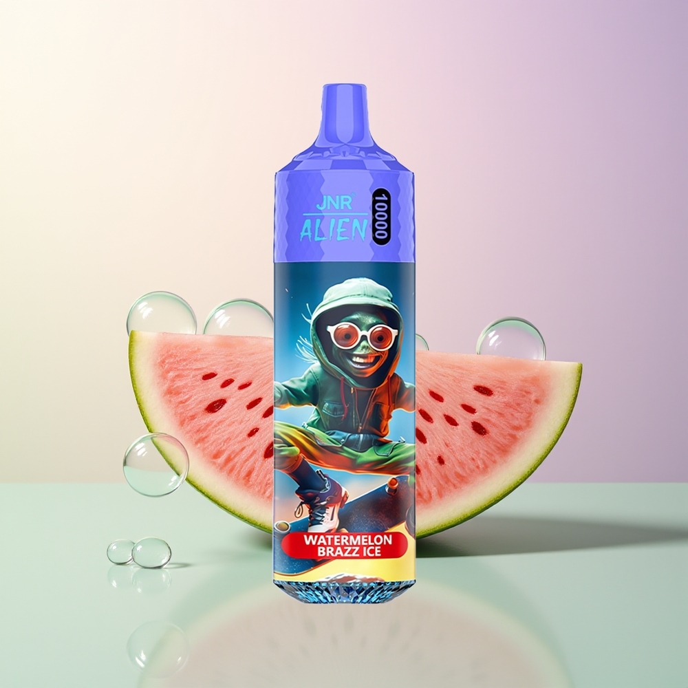 JNR Alien 10000 Puffs Watermelon Brazz Ice RGB LED Type-C