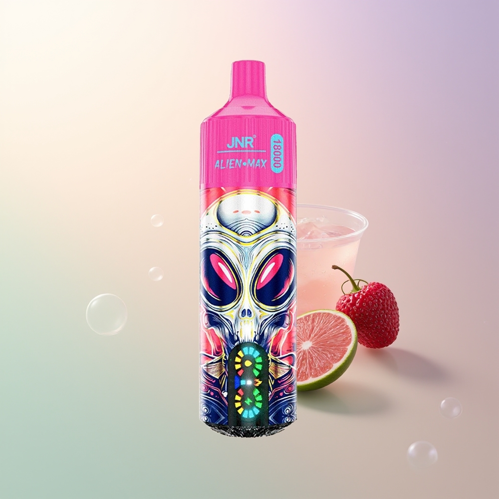 JNR Alien Max 18000 Puffs Cherry Berry Smart LED Dual Mesh 28ml Type-C