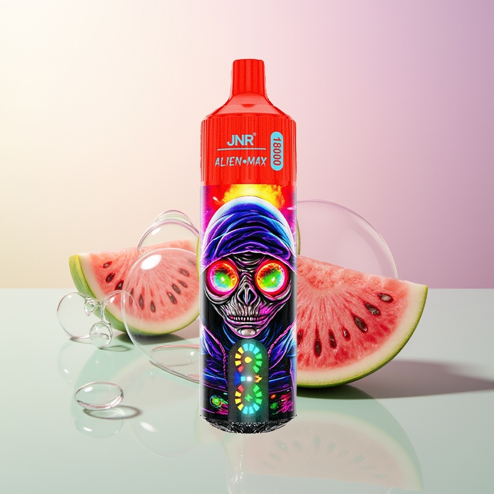 JNR Alien Max 18000 Puffs Dual Mesh Raspberry Watermelon Ice Smart LED Type-C