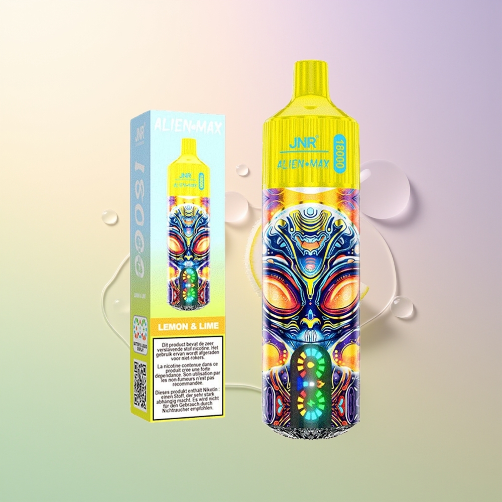 JNR Alien Max 18000 Puffs Lemon  Lime Dual Mesh LED Type-C