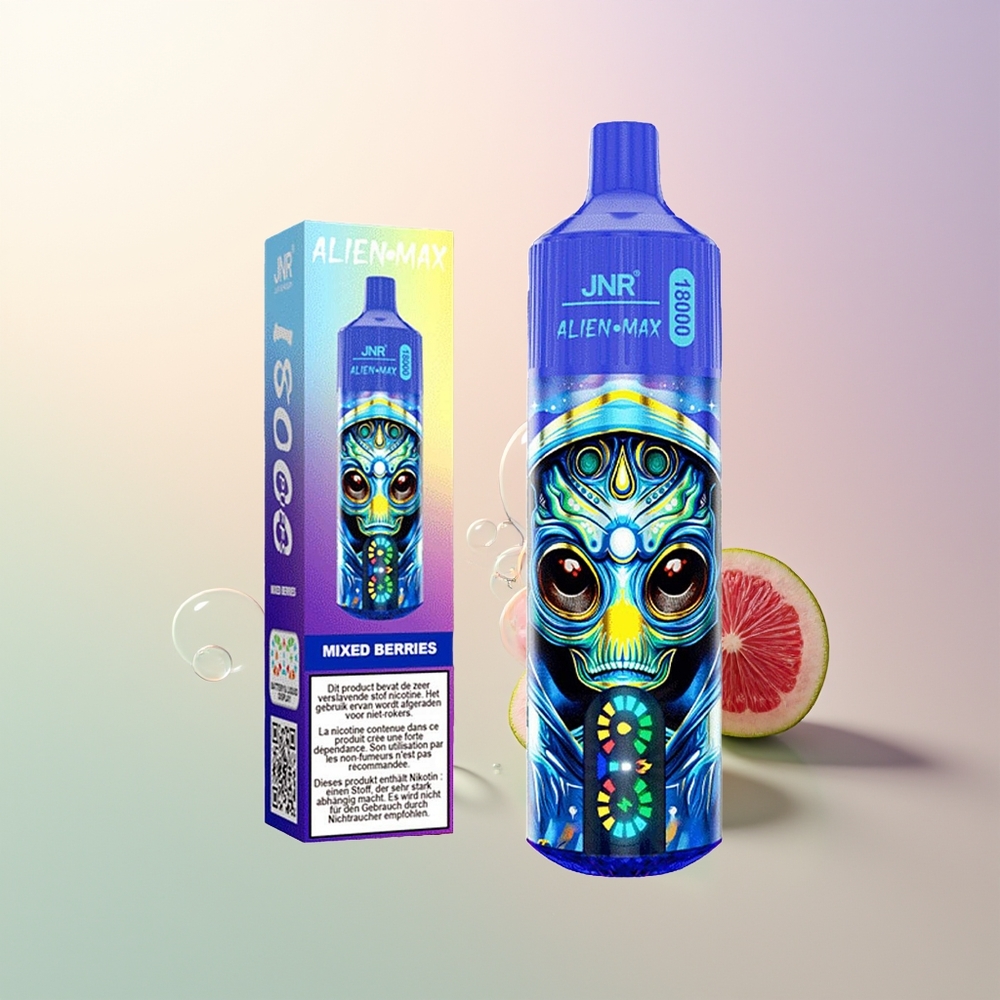 JNR Alien Max 18000 Puffs Mixed Berries Dual Mesh LED Type-C