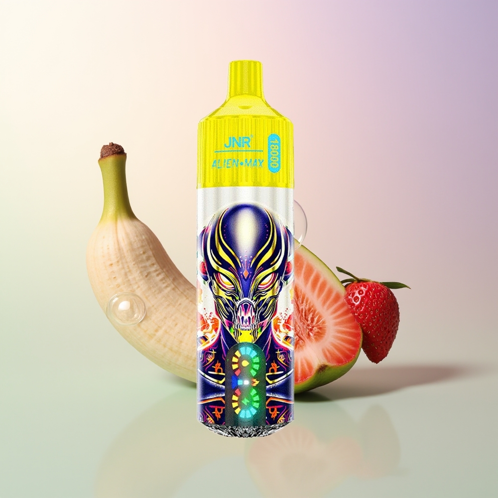 JNR Alien Max 18000 Puffs Strawberry Banana Dual Mesh 28ml Type-C