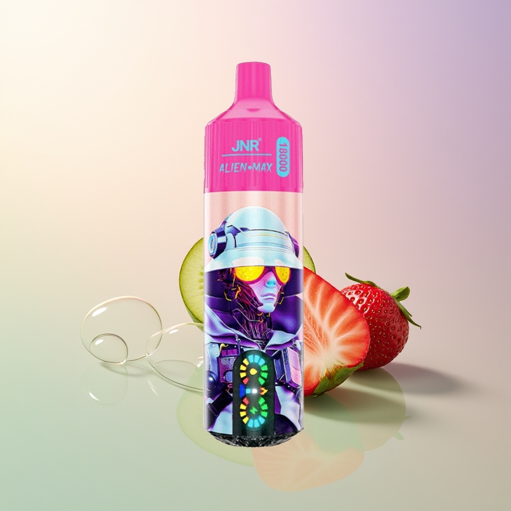 JNR Alien Max 18000 Puffs Strawberry Kiwi LED Dual Mesh 28ml Type-C