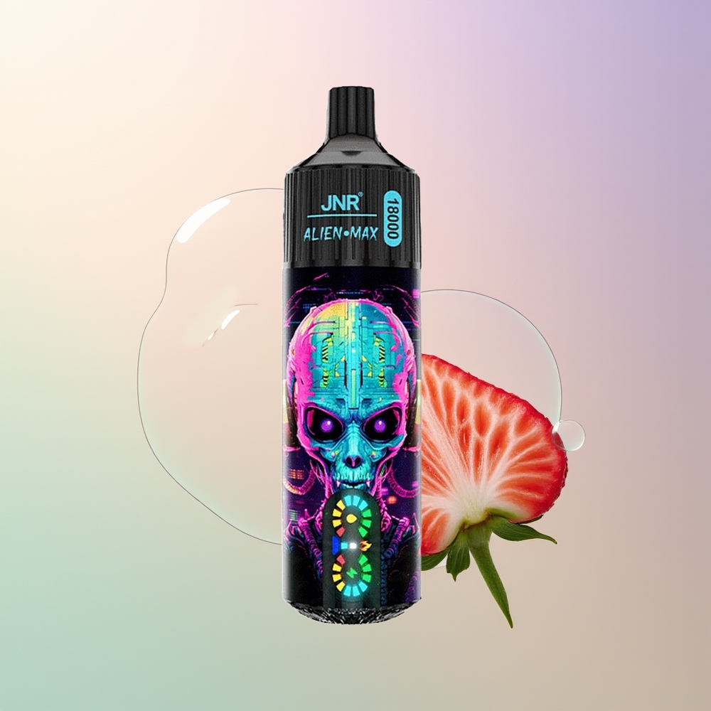 JNR Alien Max 18000 Puffs Strawberry LED Dual Mesh 28ml