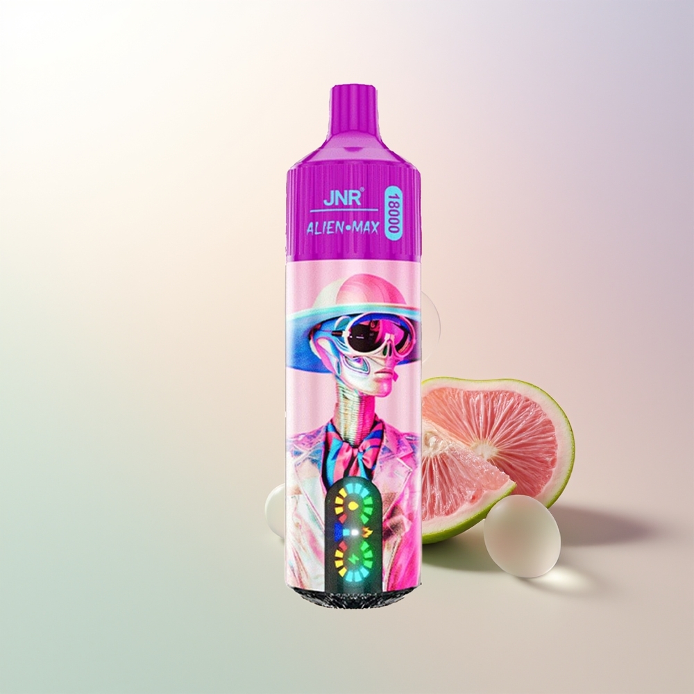 JNR Alien Max 18000 Puffs White Peach Razz Dual Mesh LED Type-C