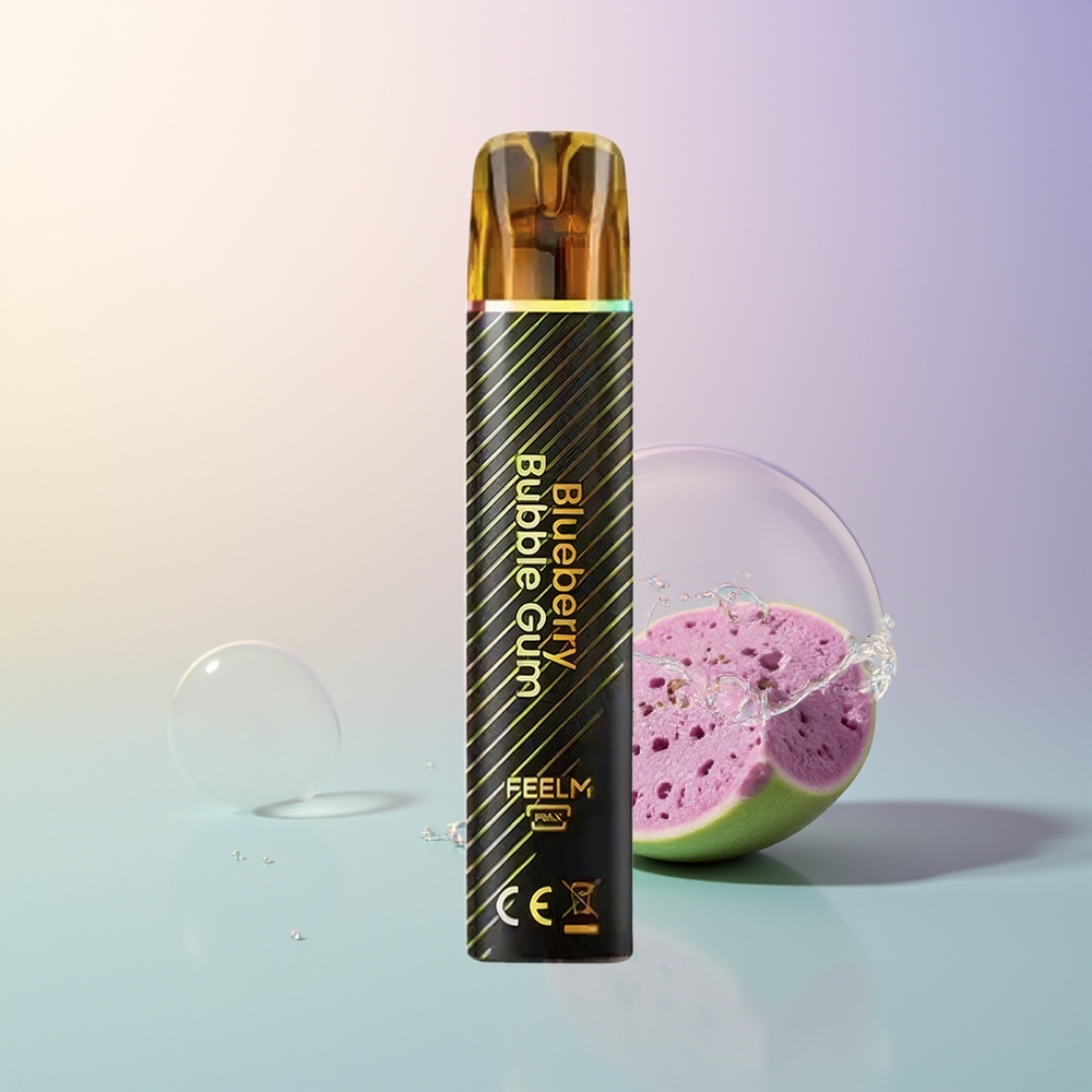 JNR BlackGolden 800 Puffs Disposable Vape Blueberry Bubble Gum 550mAh 2ml 2 Nicotine TPD Certified