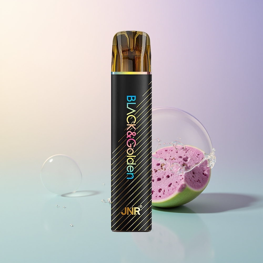 JNR BlackGolden 800 Puffs Disposable Vape Blueberry Bubble Gum 550mAh 2ml 2 Nicotine TPD Certified