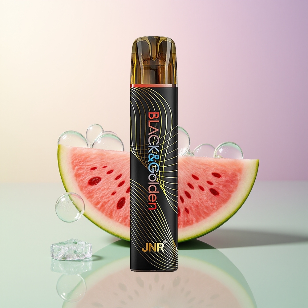 JNR BlackGolden 800 Puffs Disposable Vape Watermelon Ice 550mAh 2ml 2 Nicotine TPD