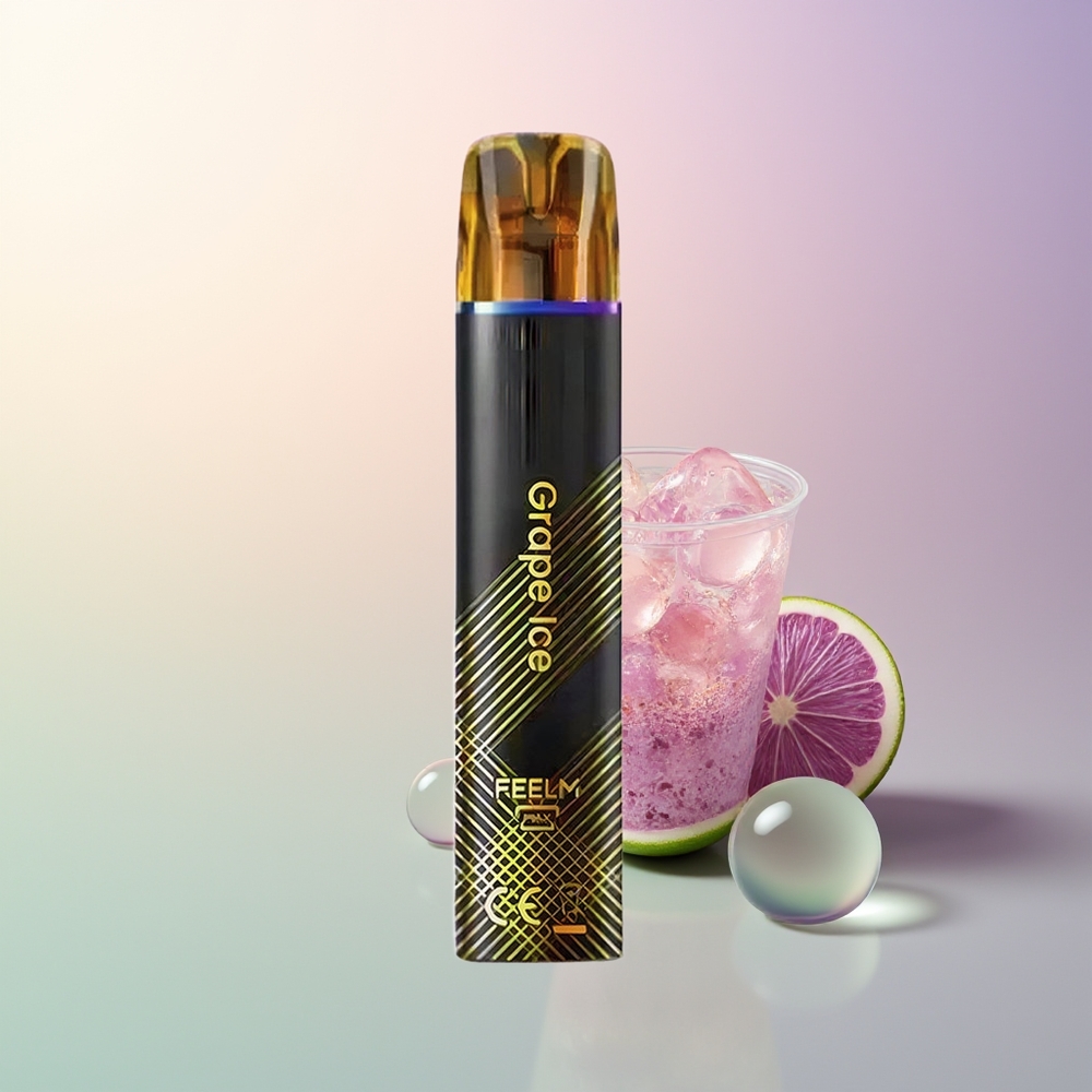 JNR BlackGolden 800 Puffs Grape Ice Disposable Vape 550mAh 2ml 2 Nicotine TPD Certified