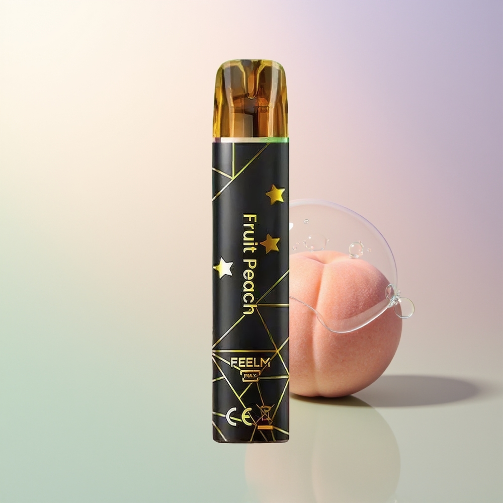 JNR BlackGolden 800 Puffs Peach Disposable Vape 550mAh 2ml 2 Nicotine TPD