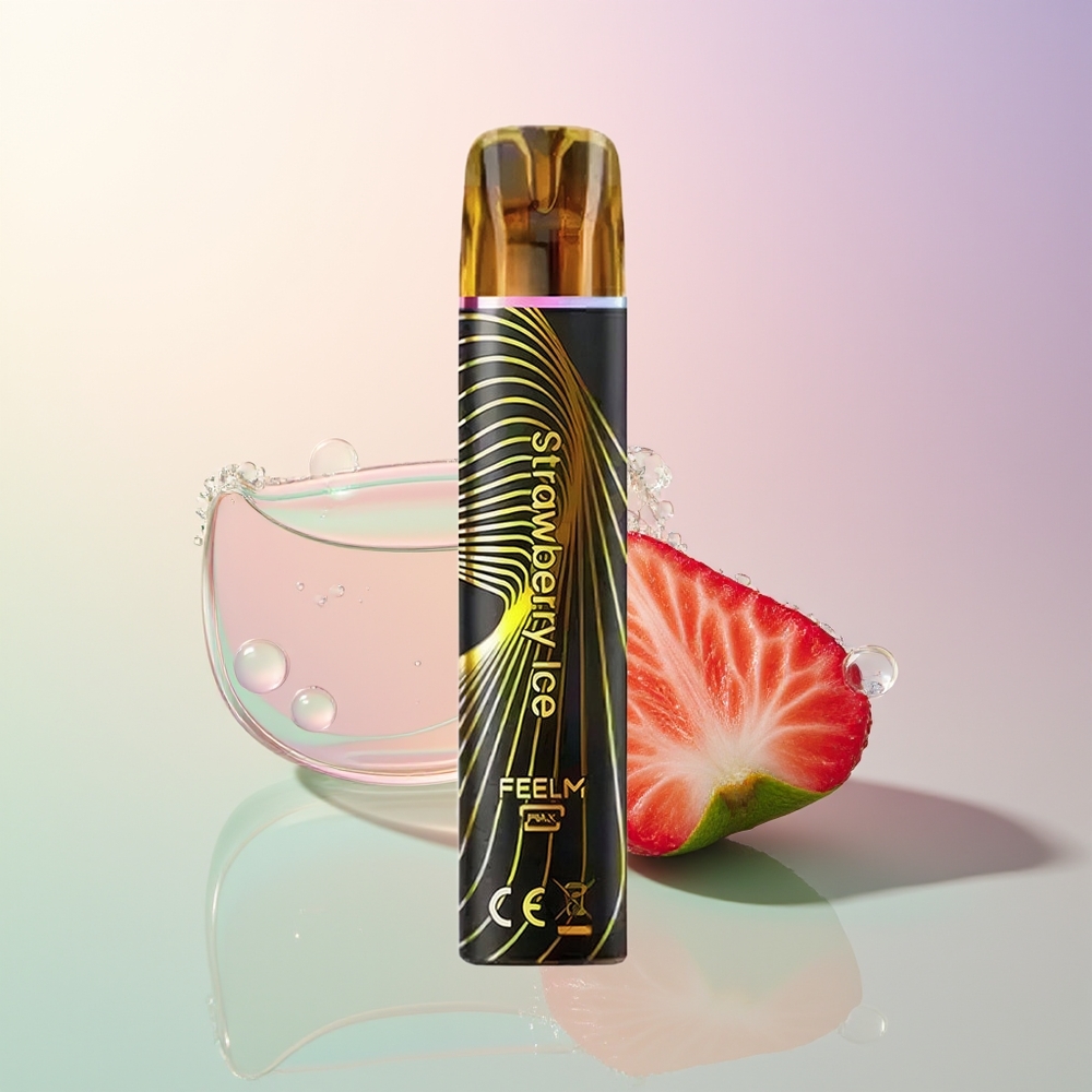 JNR BlackGolden 800 Puffs Strawberry Ice Disposable Vape 550mAh 2ml 2 Nicotine TPD