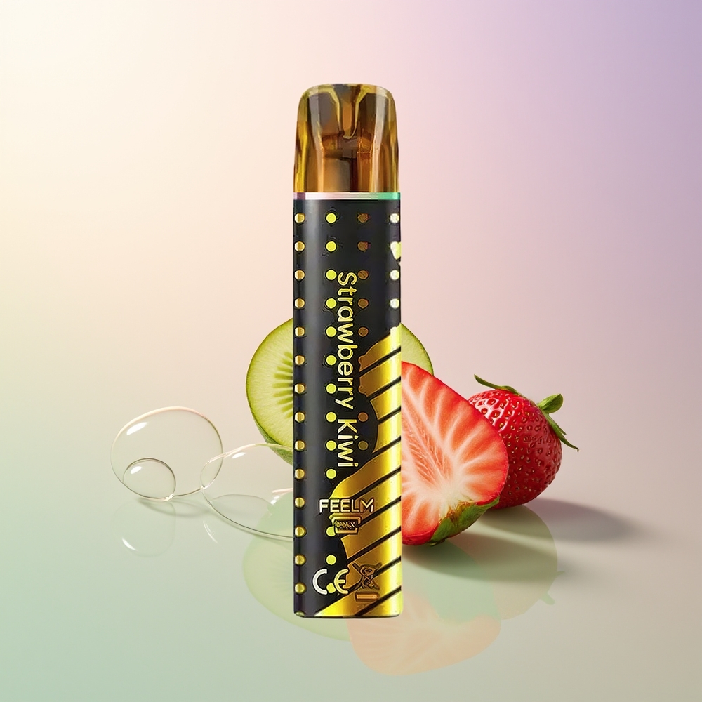 JNR BlackGolden 800 Puffs Strawberry Kiwi Disposable Vape 550mAh 2ml 2 Nicotine TPD