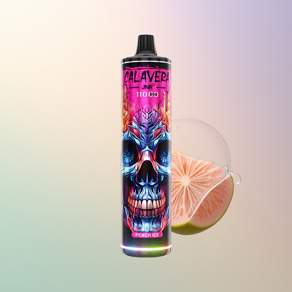 JNR Calavera 11000 Puffs Peach Ice 21mL 850mAh 10ohm Mesh Type-C