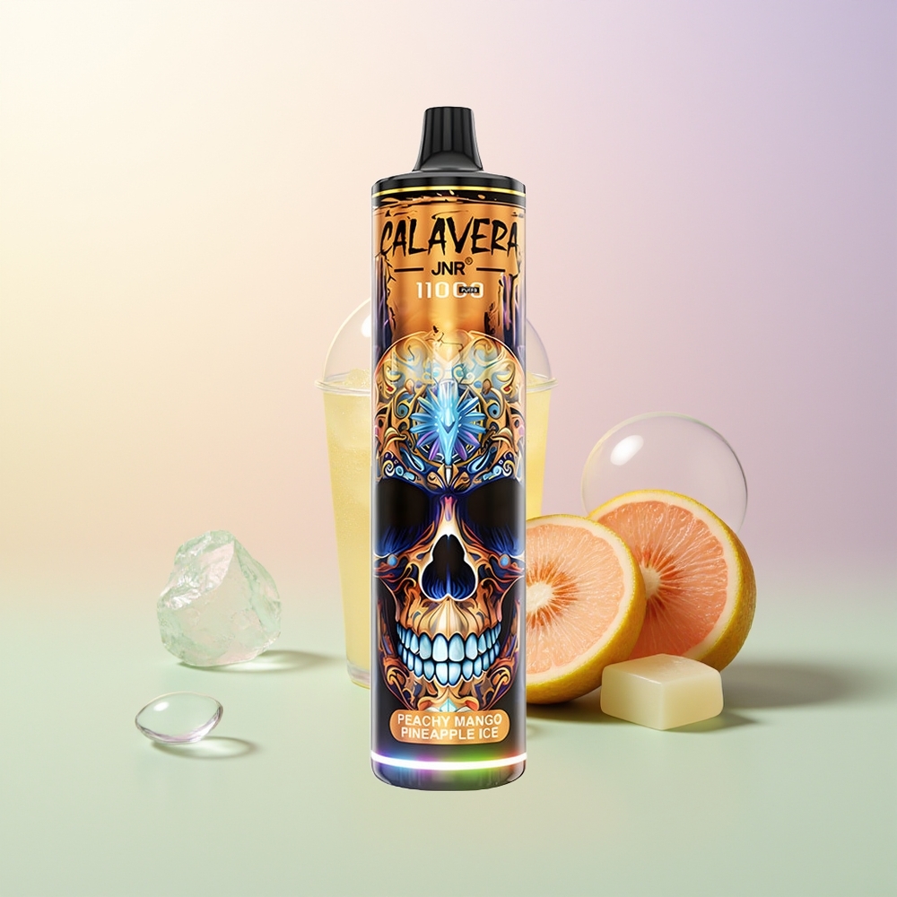 JNR Calavera 11000 Puffs Peach Mango Pineapple Ice 850mAh 21mL 10ohm Mesh