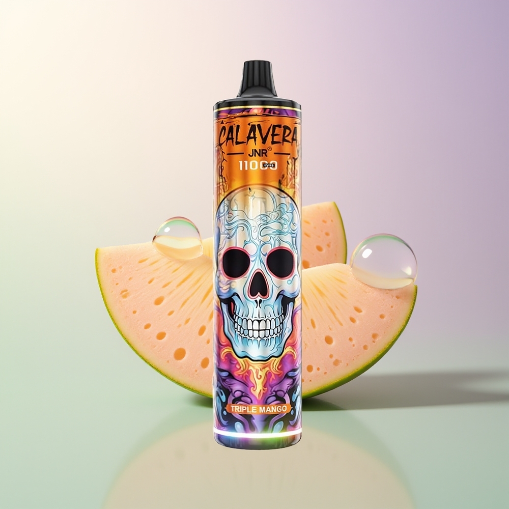 JNR Calavera 11000 Puffs Triple Mango Disposable Vape with Type-C 850mAh 21mL 10ohm Mesh Coil 0-5 Nicotine