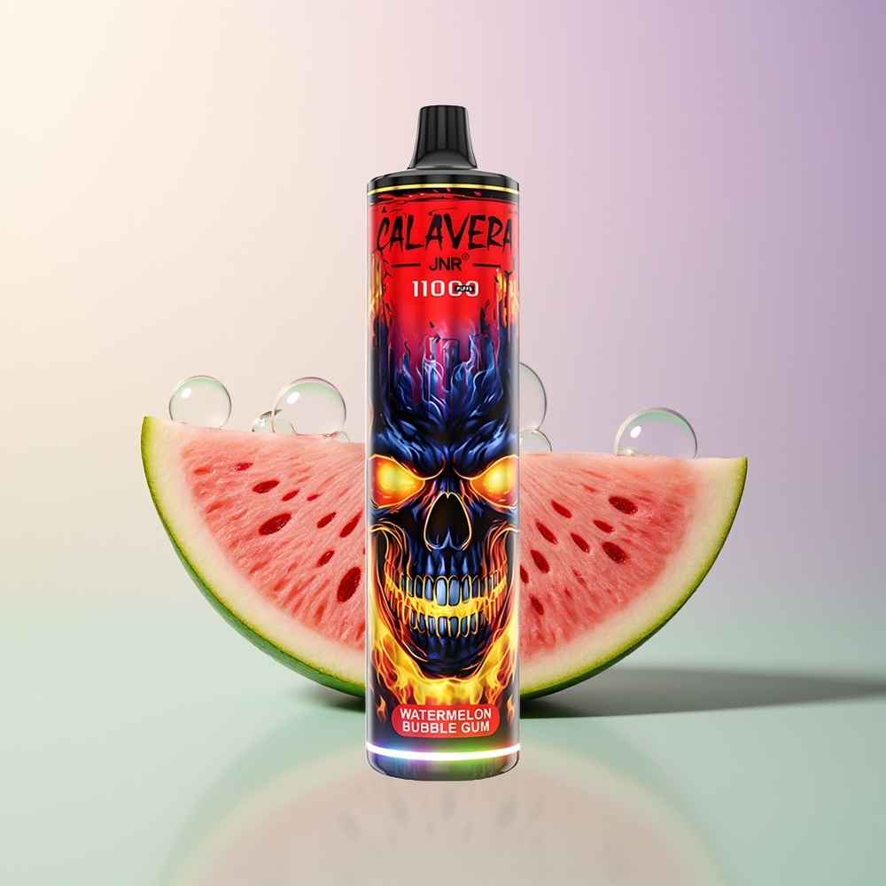 JNR Calavera 11000 Puffs Watermelon Bubble Gum 850mAh 21ml 10ohm Mesh