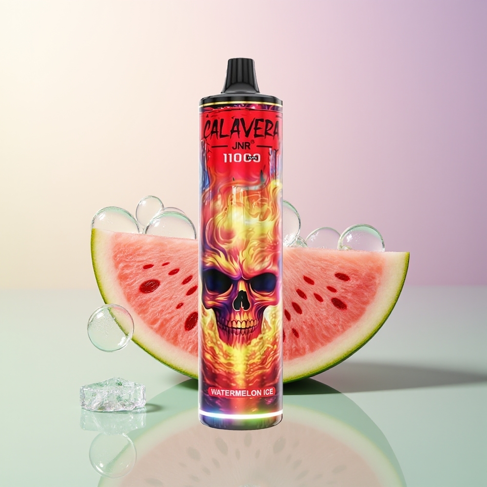 JNR Calavera 11000 Puffs Watermelon Ice Type-C 850mAh 21mL 10ohm Mesh 0-5 Nicotine