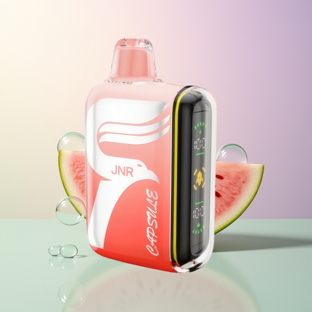 JNR Capsule 15000 Puffs Watermelon Brazz Ice Dual Mesh 850mAh 20ml 20W Smart LED Boost Type-C 25