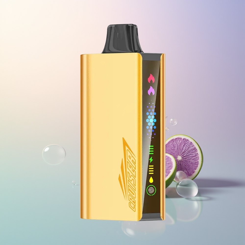 JNR Cruiser 12000 Puffs Blueberry Blast No-Charge Disposable Vape 3500mAh 25mL Dual Mesh Animation Screen Full-Metal Aluminum Boost Mode