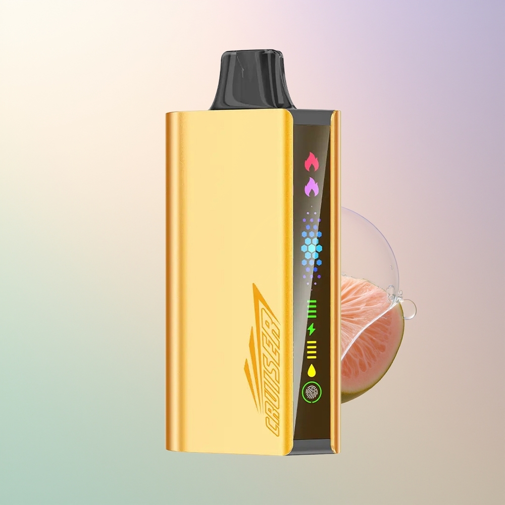 JNR Cruiser 12000 Puffs Peach Ice Built-in 3500mAh Dual Mesh Full-Metal Disposable Vape