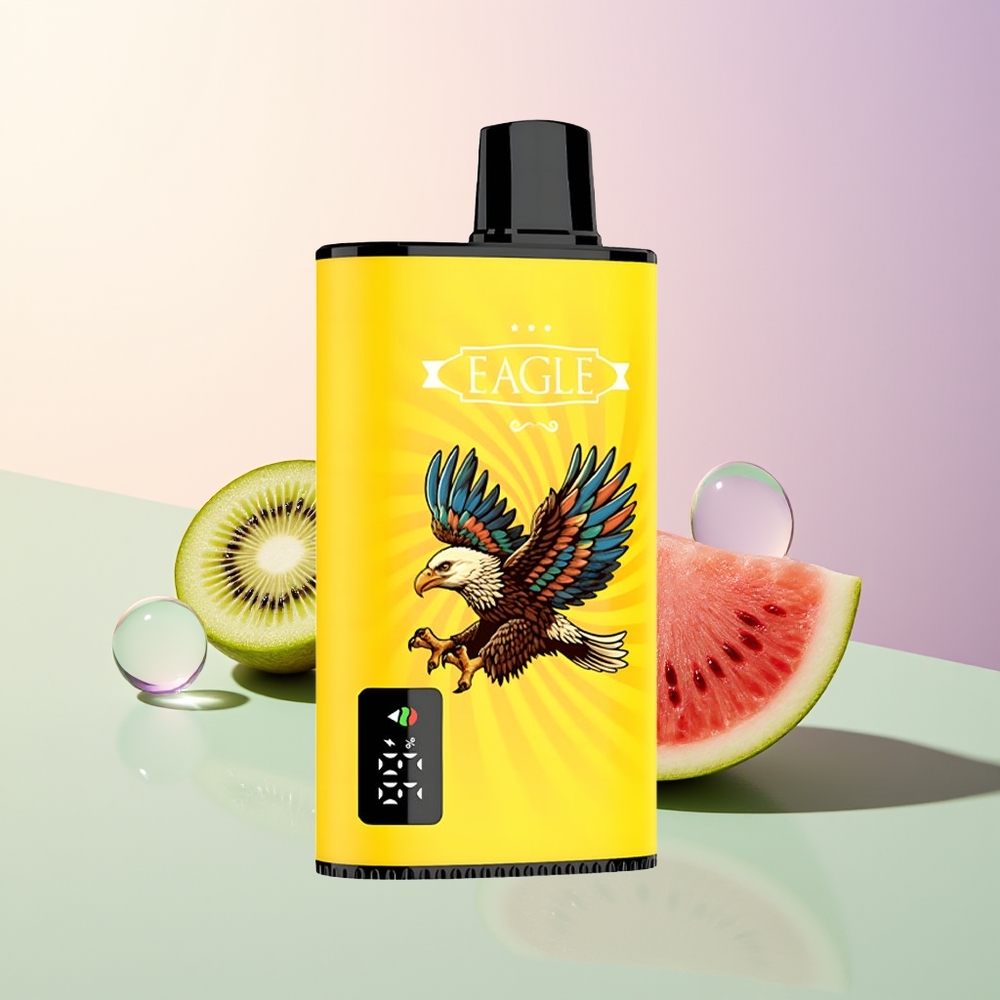 JNR EAGLE Smart 23000 Kiwi Watermelon Ice Digital Screen 10ohm Mesh Adjustable Airflow 750mAh Type-C 25ml 2