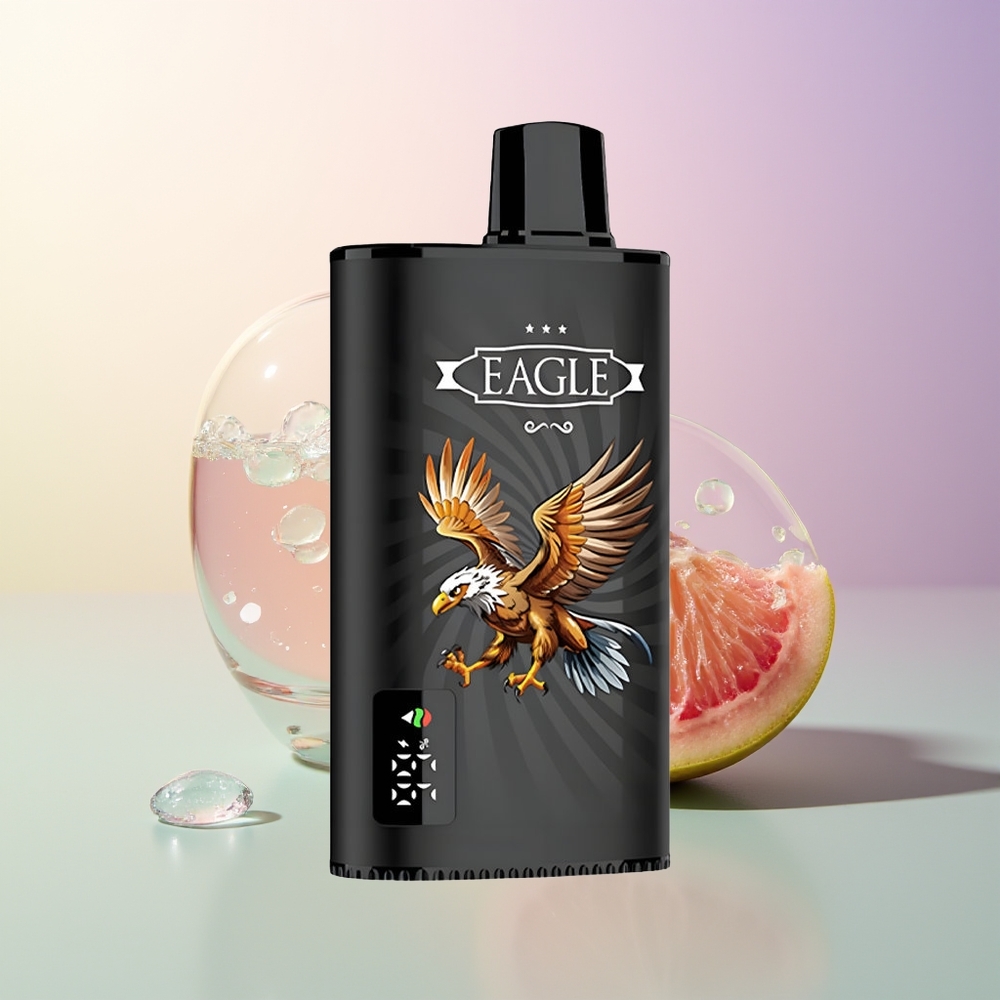 JNR EAGLE Smart 23000 Puffs Blackcurrant Mango Ice Digital Screen 10ohm Mesh Adjustable Airflow 750mAh Type-C 25ml 2 Nicotine