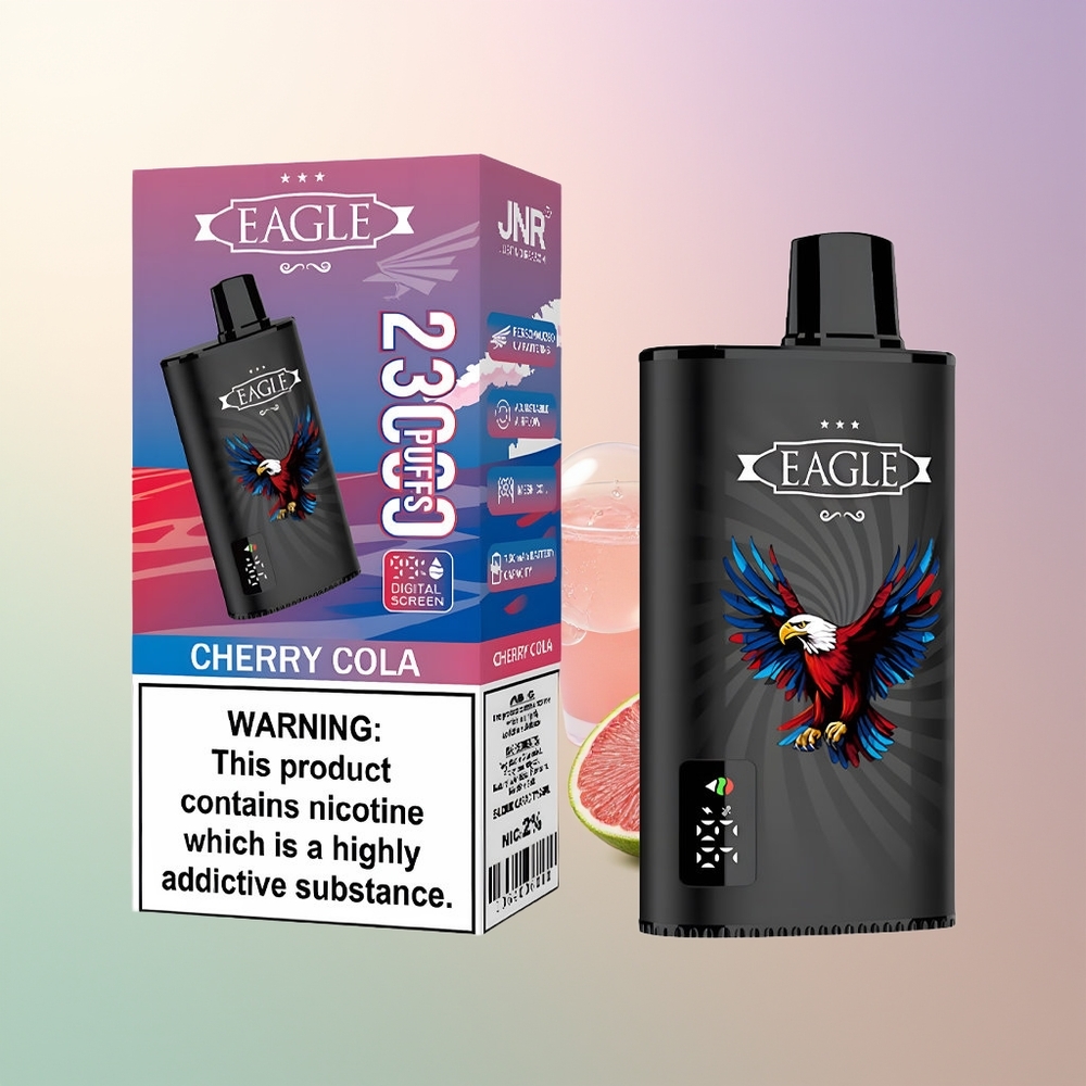 JNR EAGLE Smart 23000 Puffs Digital Screen Cherry Cola Adjustable Airflow Disposable Vape