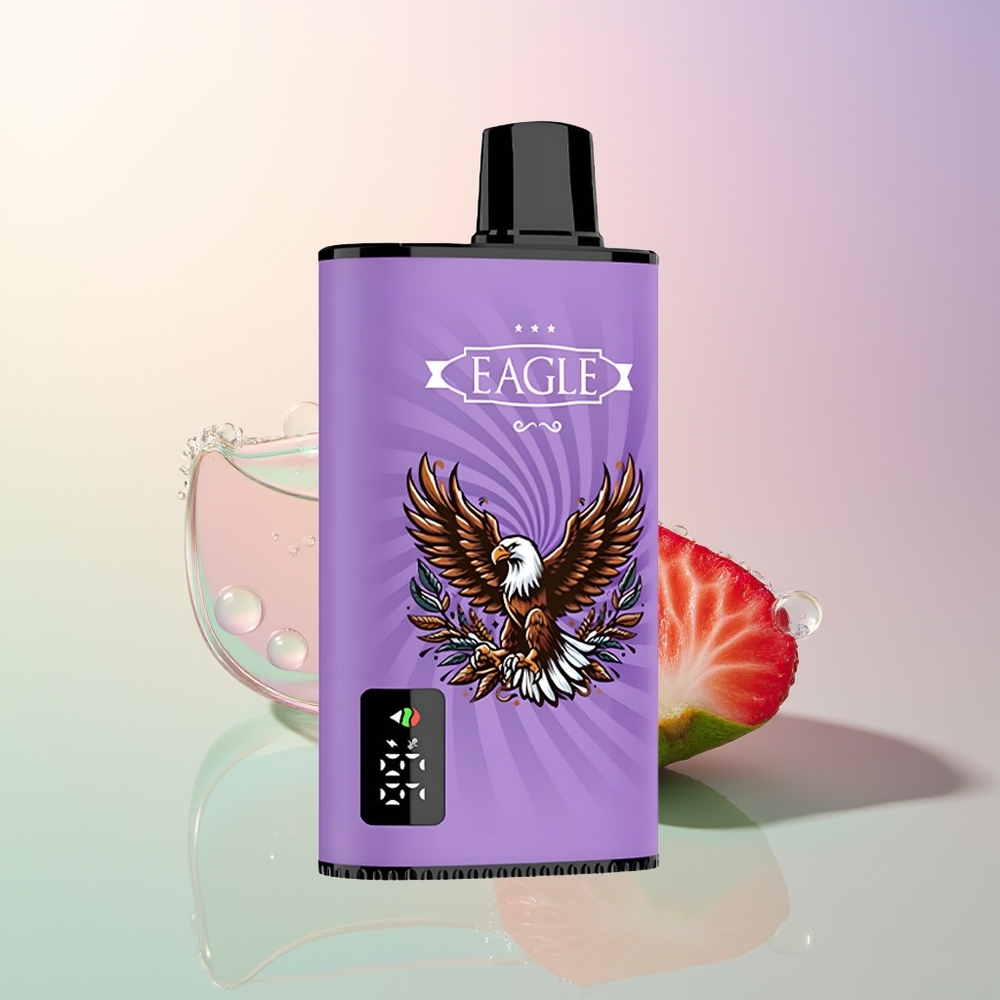 JNR EAGLE Smart 23000 Puffs Strawberry Ice Digital Screen Adjustable Airflow 25ml 2