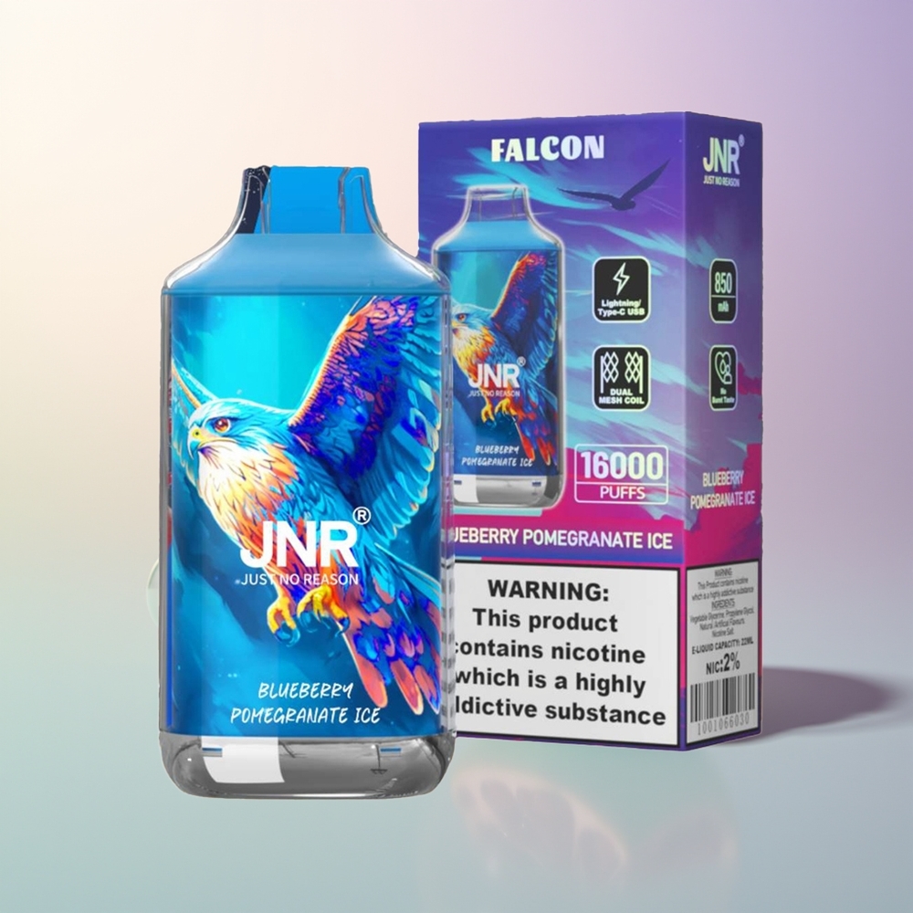 JNR Falcon 16000 Puffs Dual Mesh 22ml 850mAh Type C Blueberry Pomegranate Ice 02