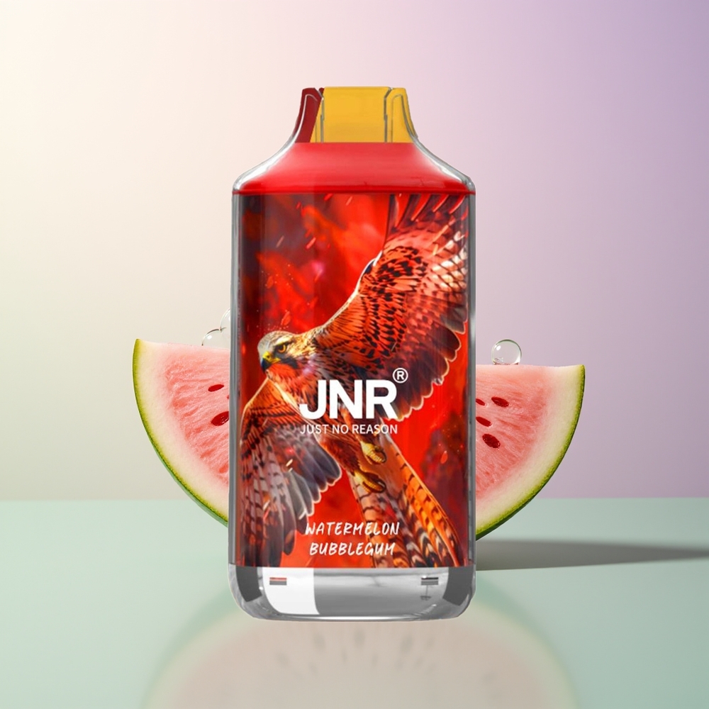 JNR Falcon 16000 Puffs Dual Mesh Watermelon Bubblegum 22ml 850mAh Type C LED Display