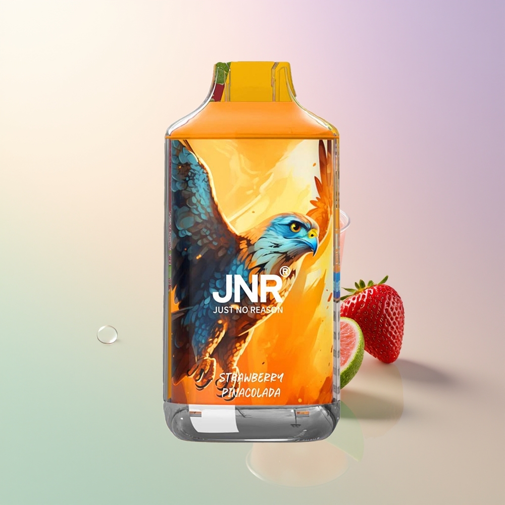 JNR Falcon 16000 Puffs Strawberry Pina Colada Dual Mesh 850mAh Type C LED 02