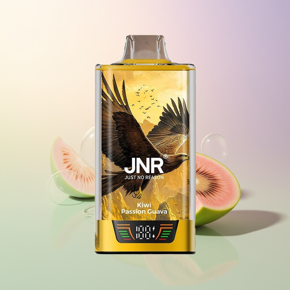 JNR Falcon Pro 28000 Kiwi Passion Guava 30ml 950mAh Smart Display Dual Mesh USB-C MTL