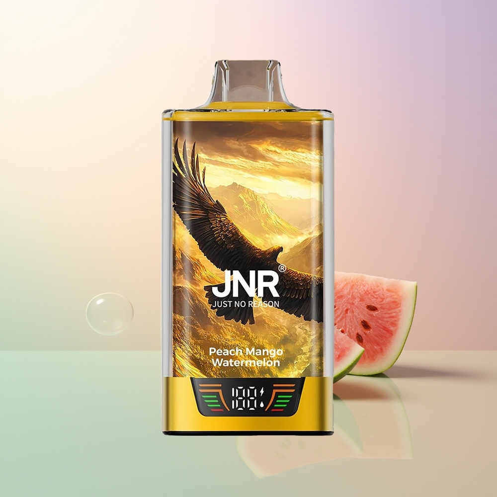 JNR Falcon Pro 28000 Peach Mango Watermelon 30ml 5 Smart Display Dual Mesh